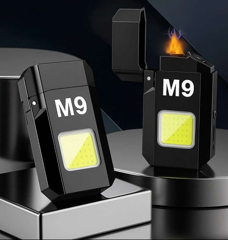 فندک شارژی مدل M9 چراغدار اصل