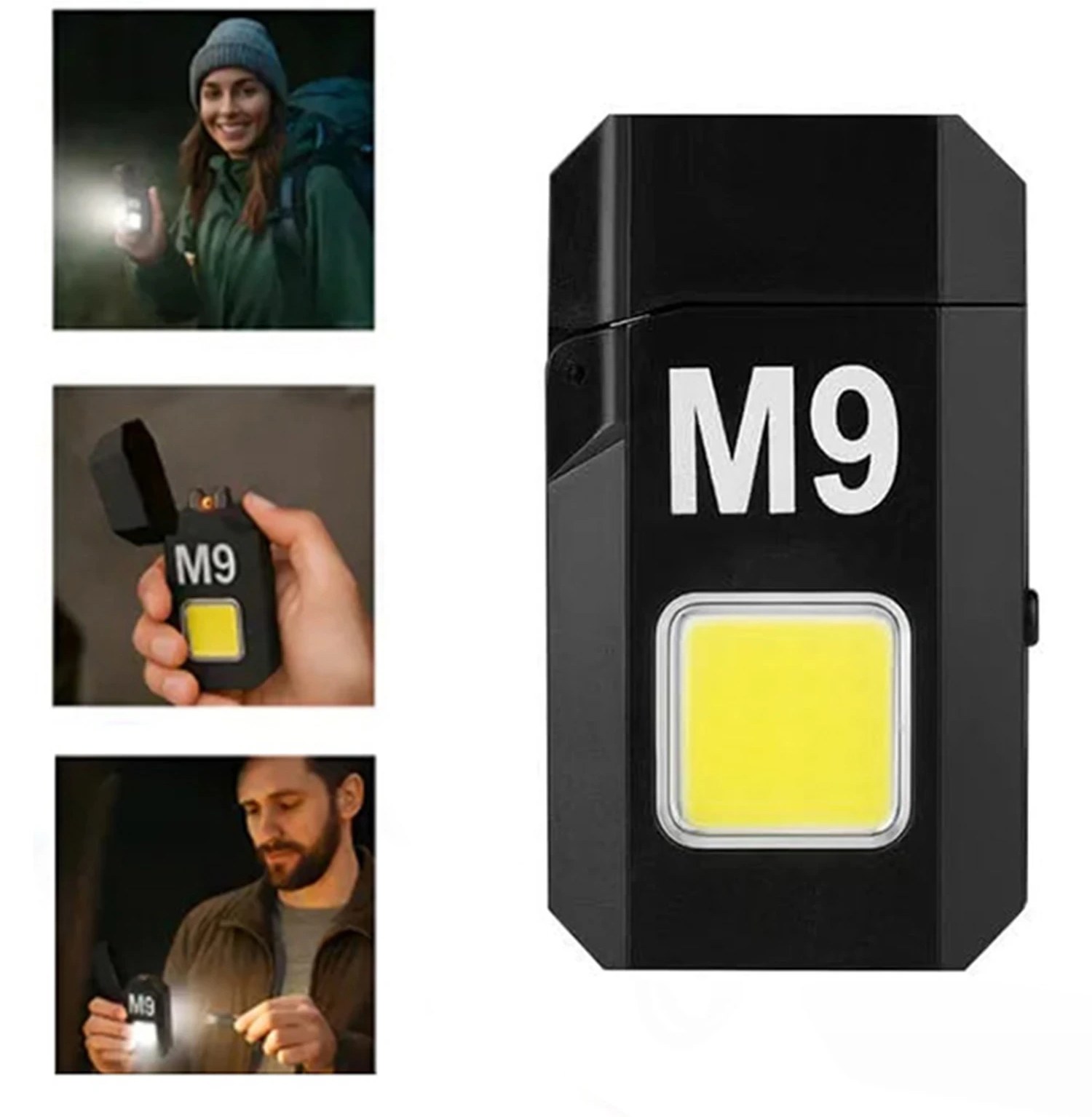 فندک شارژی مدل M9 چراغدار اصل