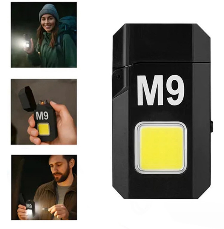 فندک شارژی مدل M9 چراغدار اصل